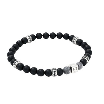 Nobel beadsarmband onyx