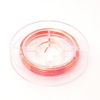 Koppartråd roséfärgad 0.4 mm 