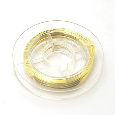 Koppartråd guldfärgad 0.4 mm 