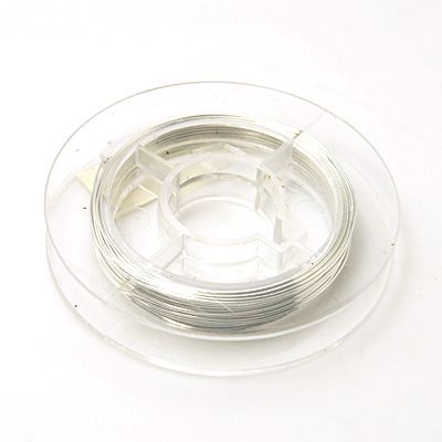 Koppartråd silverfärgad 0.4 mm 