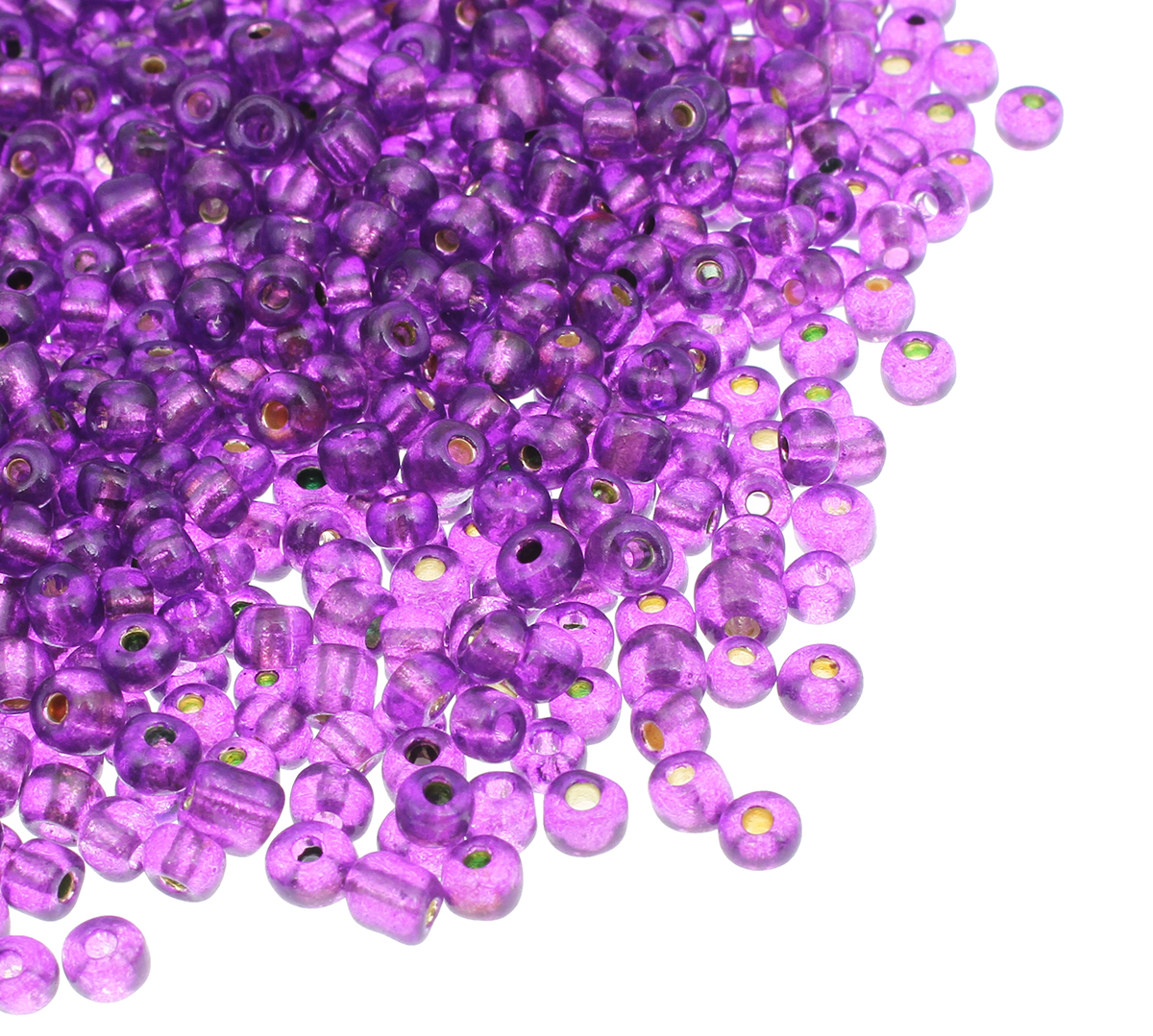 Seedbeads 6/0 lila silverfoil - 2