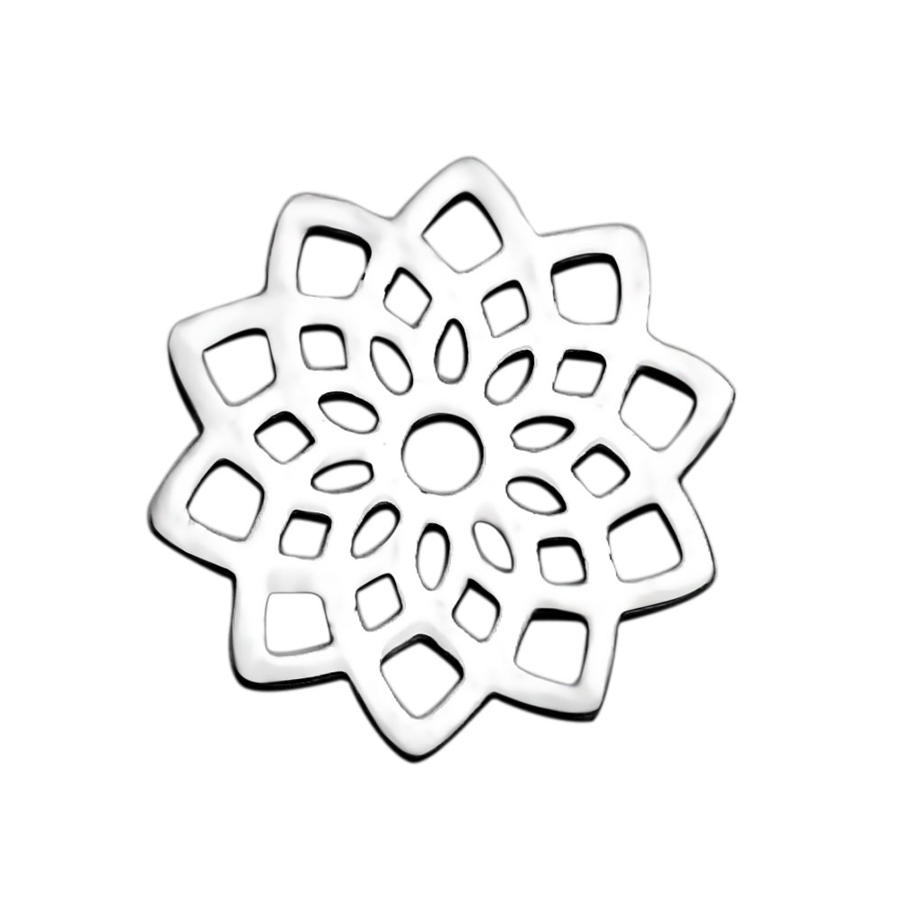 Connector stiliserad lotus i stål