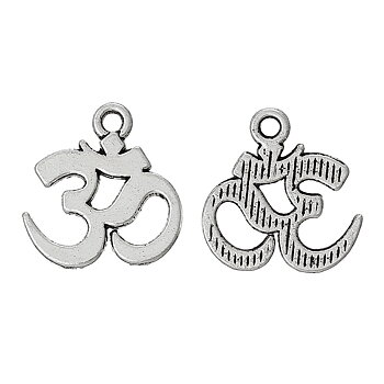 Aum-berlock 15 mm silverfärgad 10 st