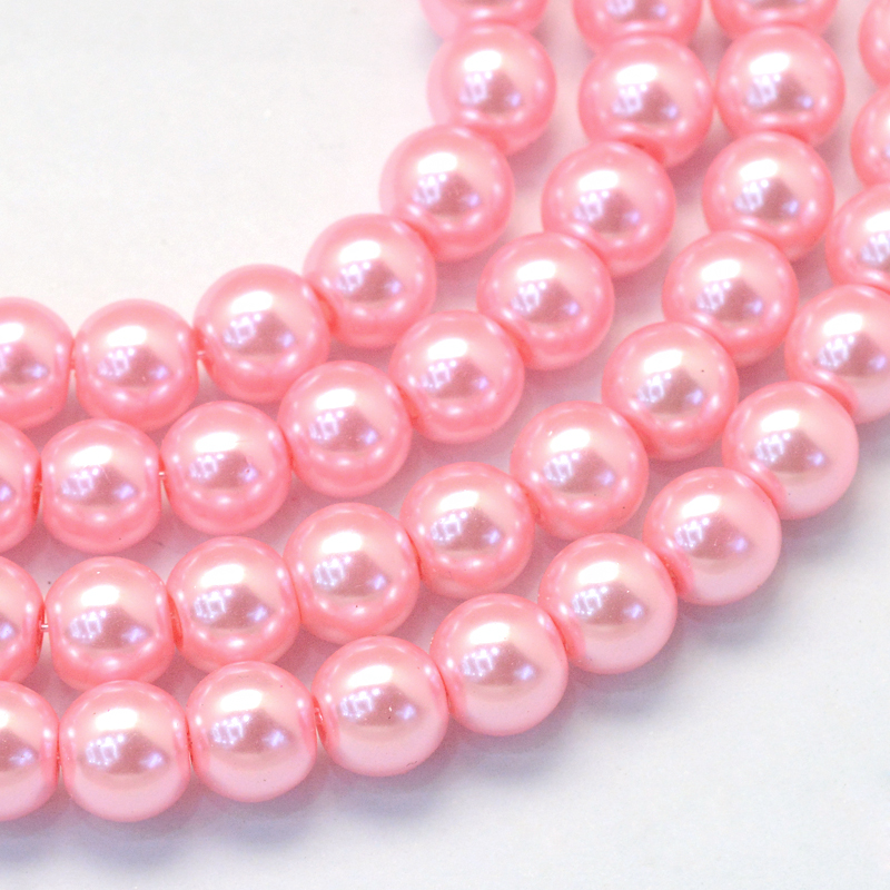 Glasvax 8mm rosa