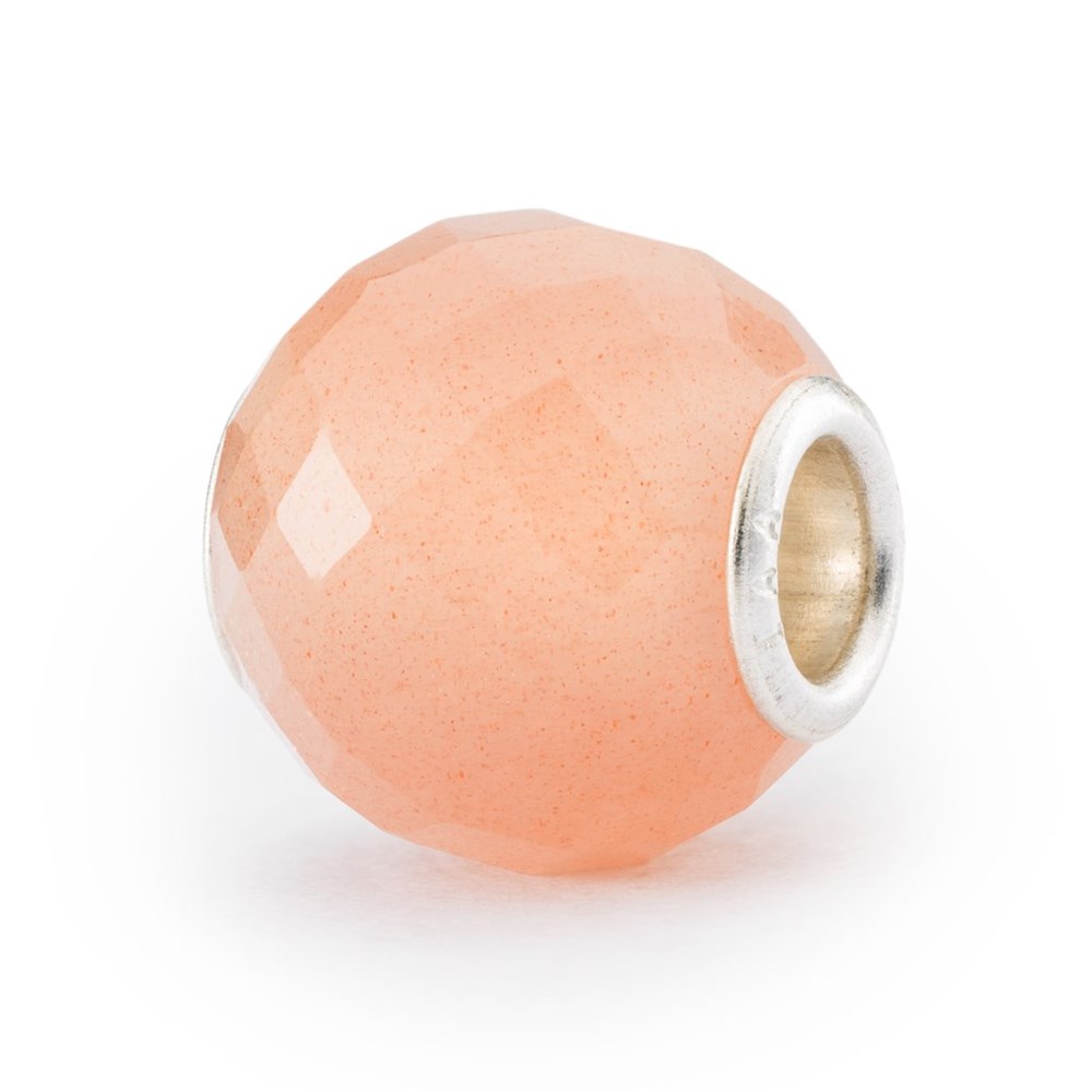 Trollbeads Round Mooonstone facetterad stenkula
