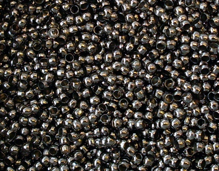 Klämpärlor 2 mm svartoxid ca 10 000 st