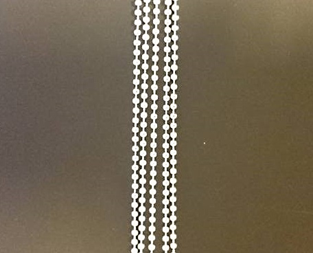 Kulkedja 2 mm ljus silverfärgat järn 2 meter