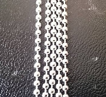 Kulkedja 2mm ljus silver 2 meter