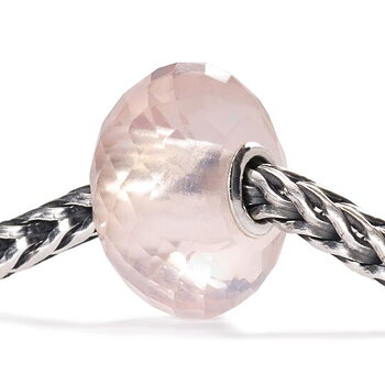 Trollbeads Rose Quartz facetterad stenkula