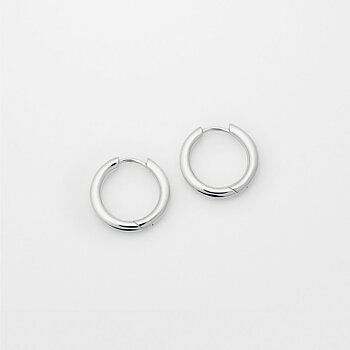 Syster P Beloved Fat Big Hoops silver