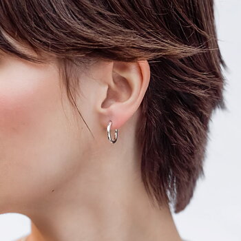 Syster P Beloved Fat Big Hoops silver