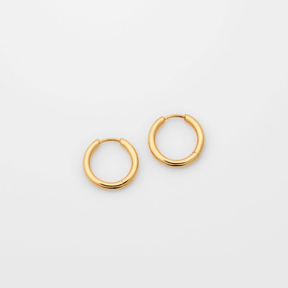 Syster P Beloved Fat Medium Hoops guld
