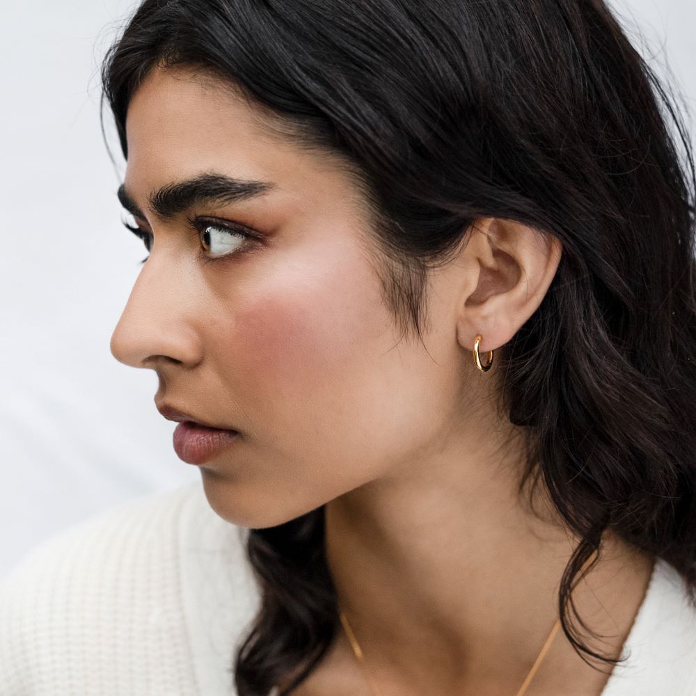 Syster P Beloved Fat Medium Hoops guld - 2