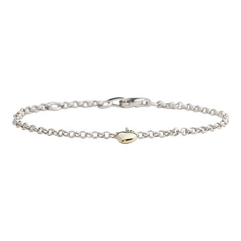 NOA Kids Hjärta armband silver guld