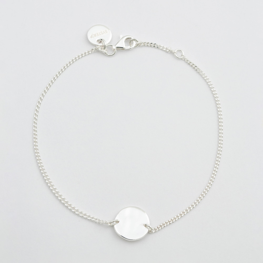 Syster P Hammered armband silver
