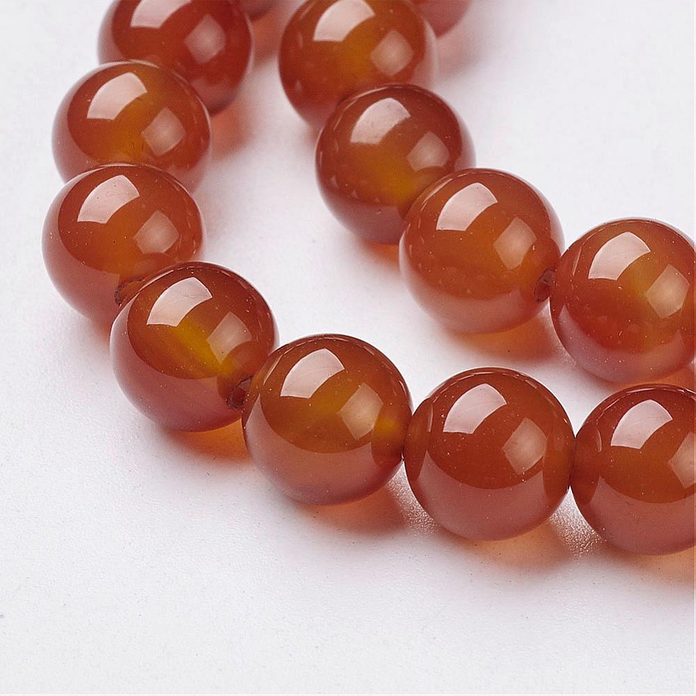 Karneol orange 6mm halvädelsten - 4