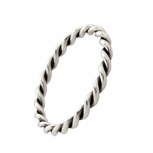 Randers Silver Armring vriden 2 trådar