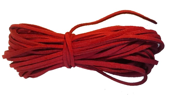 Mockaimitation 3 mm – röd, 5 meter - 2