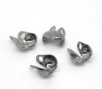 Kulkedjeavslut 6 mm silverfärg 50 st