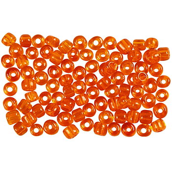 Seedbeads 6/0 orange klar
