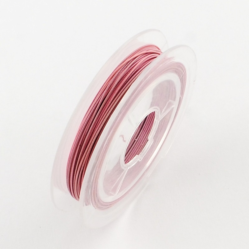 Wire rosaröd 0,38