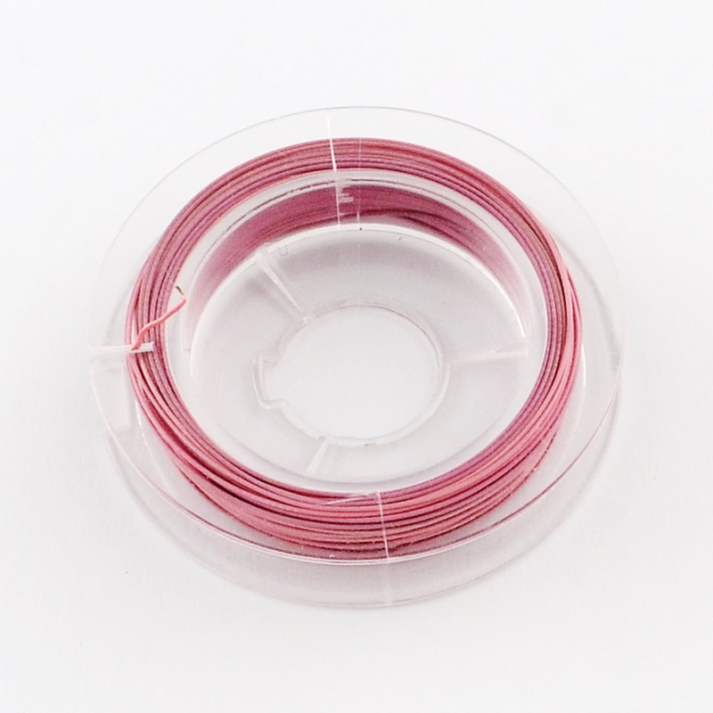 Wire rosaröd 0,38 - 2