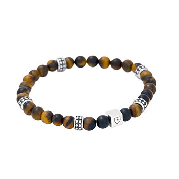 Nobel beadsarmband tigeröga 