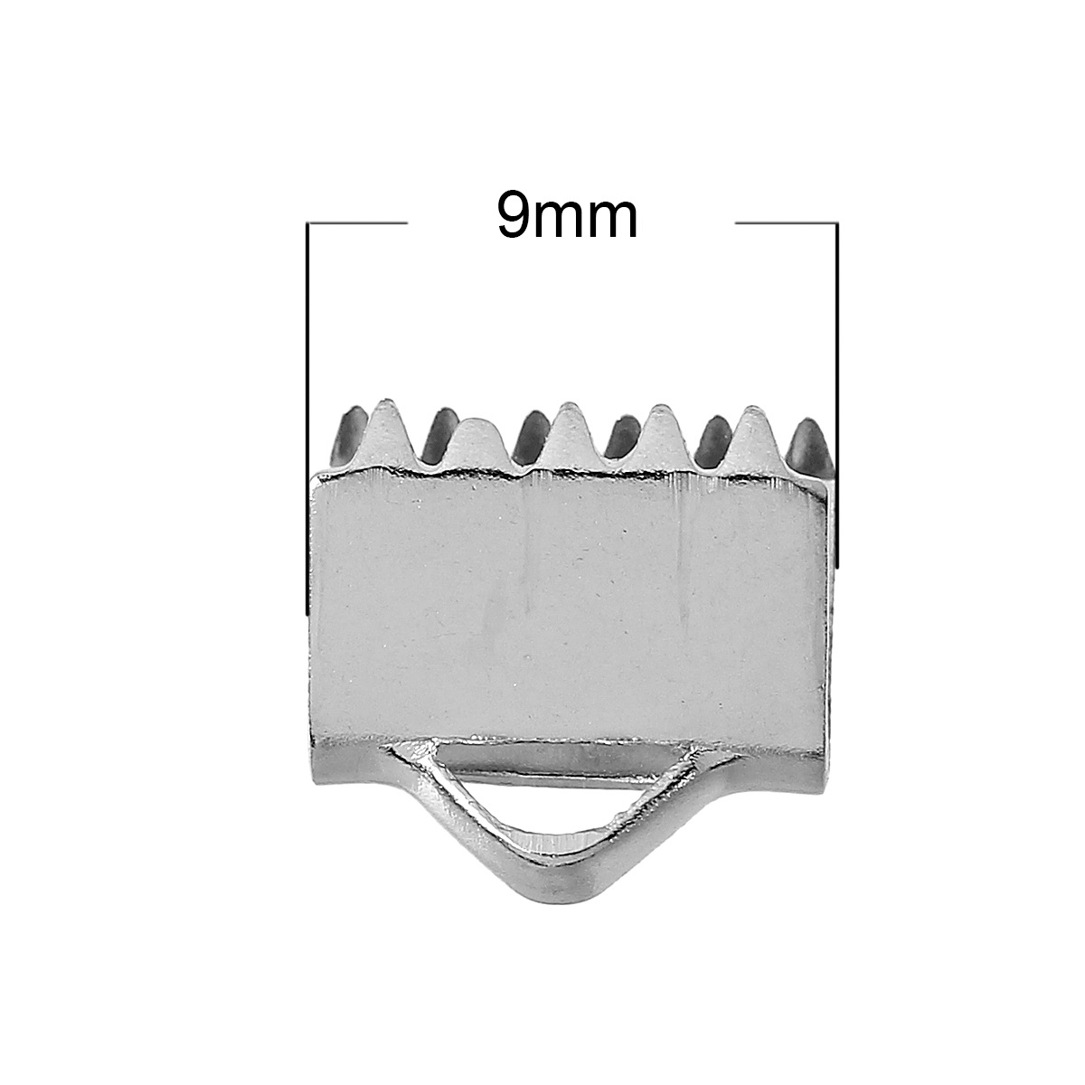 Bandfästen 9 mm rostfritt stål 4 st - 2
