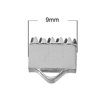 Bandfästen 9 mm rostfritt stål 4 st