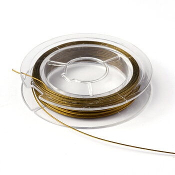 Smyckeswire guld 0,38 mm 7-trådig – 10 m