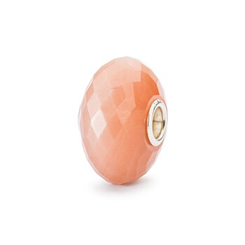Trollbeads Rosa Månsten facetterad stenkula