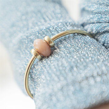 Trollbeads Rosa Månsten facetterad stenkula