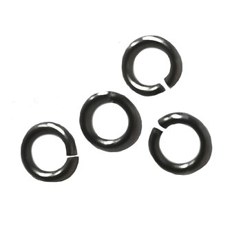 4mm metallringar öppen 500st oxid