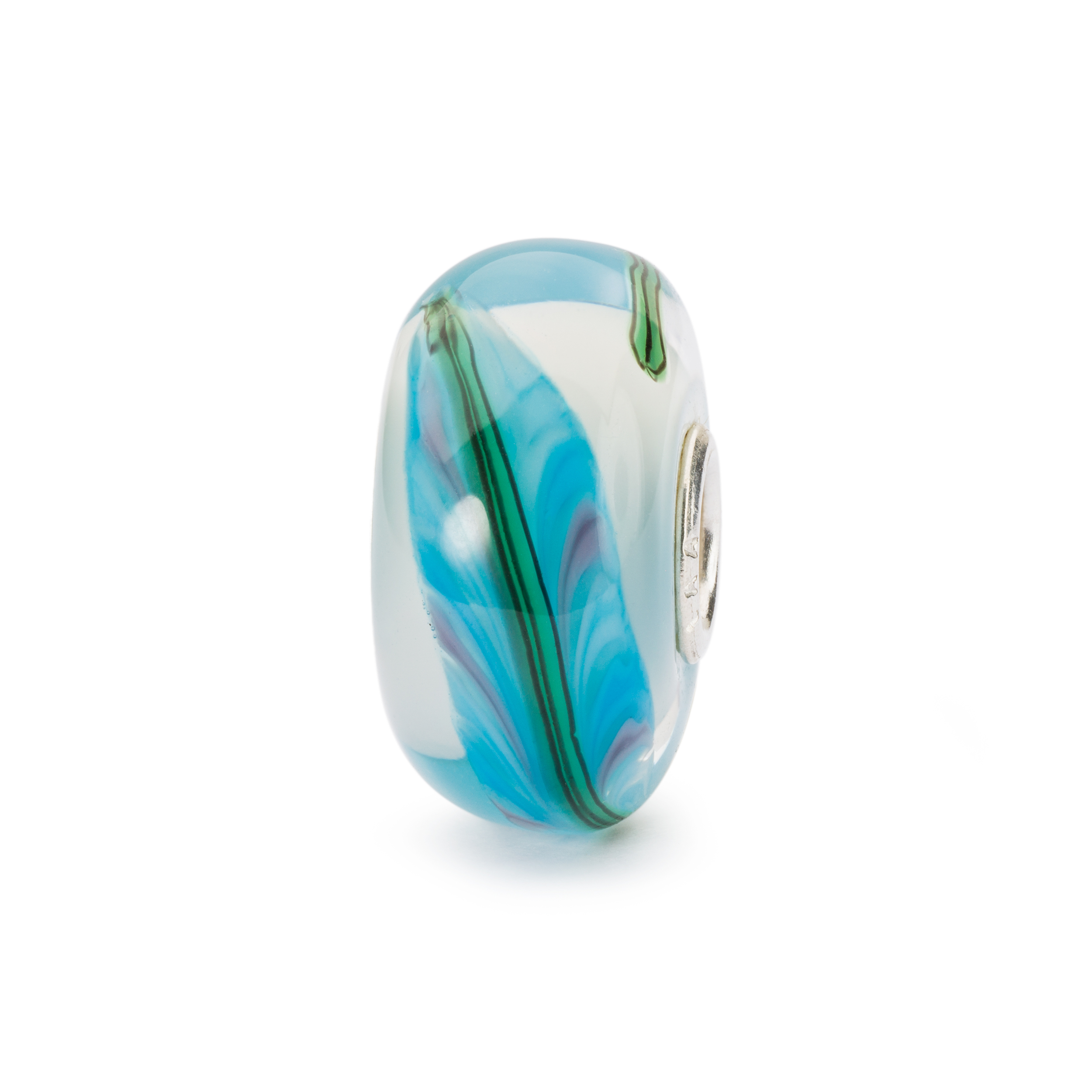 Trollbeads Blue Bamboo glaskula