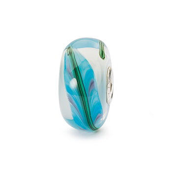 Trollbeads Blue Bamboo glaskula