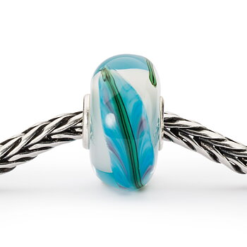 Trollbeads Blue Bamboo glaskula