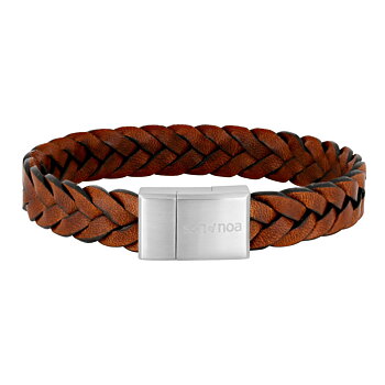 Son of Noa armband flätat matt brunt