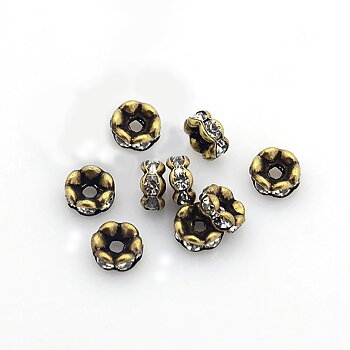 Strass brons 4mm rondell