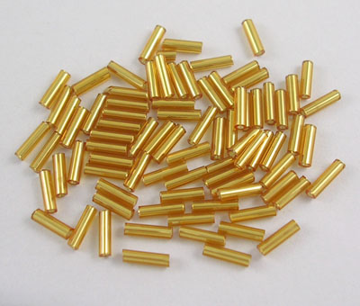 Glasstavar silverfoil guld