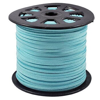 Mockaimitation 3 mm – turkos, 5 meter