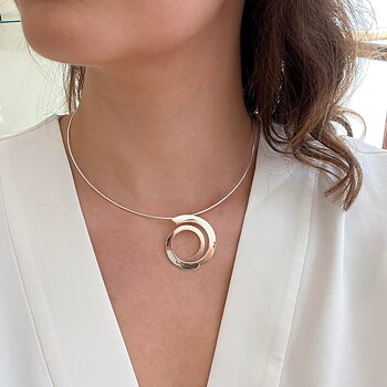 Kelim Vortex halsband silver