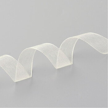Organzaband 10mm creme hel rulle