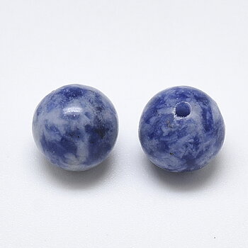 Blåfläckig jaspis halvborrad 10 mm