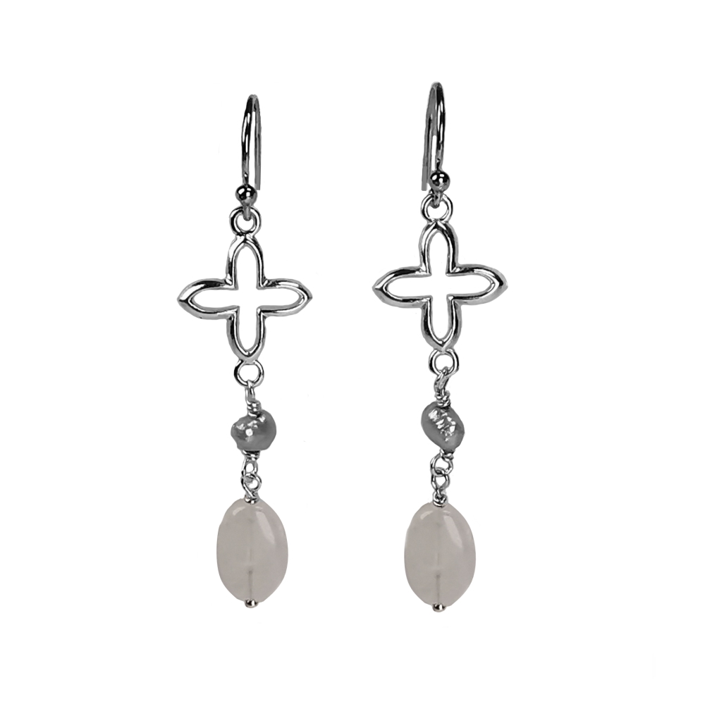 IAMLUND Lucky Pearl örhänge silver
