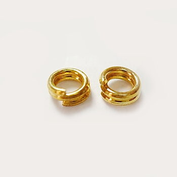 Loopringar 4mm guld 100st