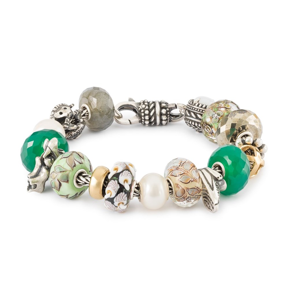 Trollbeads Swaying Leaves glaskula - 2