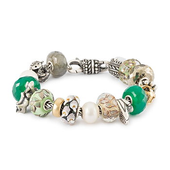 Trollbeads Swaying Leaves glaskula