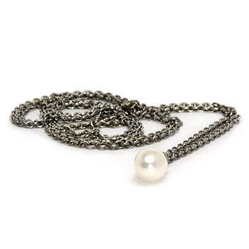 Trollbeads Fantasy vit pärla halsband