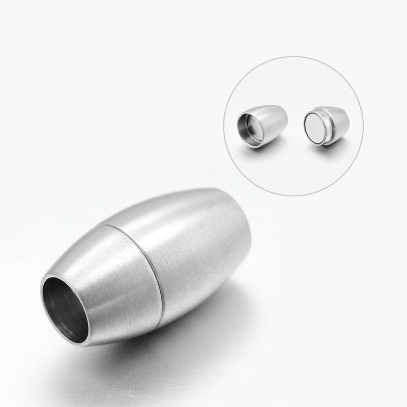 Magnetlås 18 mm mattborstat rostfritt stål