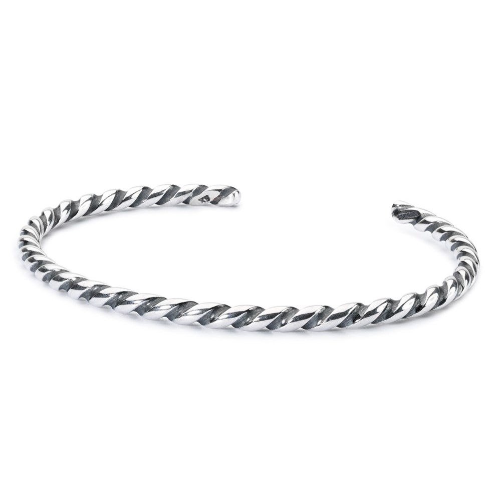 Trollbeads armring vriden silver